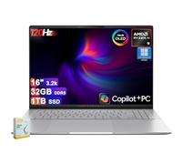 ASUS Vivobook S16 Copilot+ AI PC portatile | 16" 3200x2000 120Hz OLED (600nits HDR) | AMD 10-core Ryzen AI 9 365 (fino a 50 top) | 32GB DDR5 1TB SSD | RGB retroilluminato FHD IR Camera Win11Pro w/DD