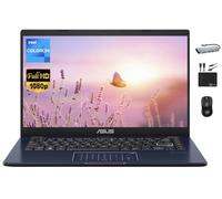 ASUS Vivobook Ultrathin Go Laptop 2024, display FHD da 14", dual-core Intel Celeron N4500 (fino a 2,80 GHz), 4 GB di RAM, 128 GB (64 GB eMMC + 64 GB SD), webcam, batteria lunga, Windows 11S +