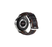 ASUS VivoWatch Band Cinturino Di Ricambio, Compatibile con VivoWatch 5, Pelle, Facile Installazione, Fibbia In Metallo, Design Curato, Resistente, Nero Con Cuciture Arancioni