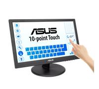 ASUS VT169HE Touch, Monitor da 15,6" Full HD WLED/IPS (1920x1080), Ampio Angolo di Visione, Senza Cornice, Filtro Luce Blu, Flicker free, HDMI, Compatibile con Windows 11, Nero