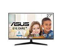 ASUS VY27UQ Monitor Eye Care da 27” pollici 4K (3840x2160), IPS, HDR-10, Adaptive Sync, Tecnologia Eye Care Plus, Filtro Luce Blu, Anti-sfarfallio, Trattamento Antibatterico, Nero