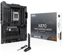 ASUS X870 MAX GAMING WIFI7, Scheda Madre AMD ATX, 12+2+1 Stadi di Alimentazione, Slot DDR5, Tre Slot M.2, PCIe 5.0, WiFi 7 con Q-Antenna, Ethernet Realtek 2,5Gb, HDMI, USB4 con USB-C, Aura Sync