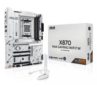 ASUS X870 MAX GAMING WIFI7 W, Scheda Madre AMD ATX, 12+2+1 Stadi di Alimentazione, Slot DDR5, Tre Slot M.2, PCIe 5.0, WiFi 7 con Q-Antenna, Ethernet Realtek 2,5Gb, HDMI, USB4 con USB-C, Aura Sync