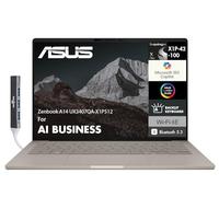 ASUS Zenbook A14 Copilot+ PC AI Business Laptop UX3407 (14" WUXGA OLED, Qualcomm Snapdragon X Plus (fino a 45 top, 8-core), 16 GB LPDDR5X, 512 GB SSD, WiFi 6E, Win 11 Home) con espansore porta USB DKZ