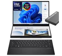 ASUS Zenbook Duo Laptop, doppio display touchscreen OLED WUXGA da 14 pollici, Intel Core Ultra 9 285H, grafica Intel Arc, 32 GB di RAM, SSD da 2 TB, WiFi 7, Thunderbolt 4, KB rimovibile, Windows 11, w