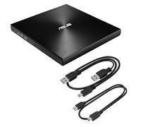 ASUS ZenDrive DVD/Burner 8X esterno nero 13 mm con supporto M-Disc, compatibile con Mac e Windows e Nero BackItUp per dispositivi Android (cavi USB 2.0 e Type-C inclusi)