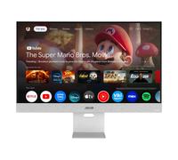 ASUS ZenScreen M32UC Monitor da 31,5", Ultra HD IPS (3840x2160), HDMI, DisplayPort, Hub USB, USB-C, HDMI e DisplayPort, Compatibile con Google TV e con lo Streaming, 99% sRGB, Argento