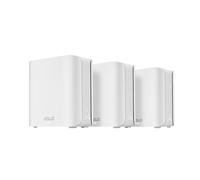 ASUS ZenWiFi BD4 3-Pack - Rete WiFi 7 a doppia banda, 3600 Mbps, copertura 604 m², due porte 2,5 G, controlli di sicurezza e Parental Control Inclusi, Smart Home Master SSIDs - Bianco