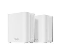 ASUS ZENWIFI BD4, Per Modem Operatore e ONT, Rete WiFi 7, Bianco, 2 Pezzi | 3600 Mbps, Copertura 470 m², Due porte 2,5 G, Controlli di sicurezza e Parental Control Inclusi, Smart Home Master SSIDs