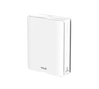ASUS ZenWiFi BQ16 White 1-Pack - Sistema WiFi 7 quad-band BE25000 (802.11be) in mesh, larghezza di banda 320 MHz e 4096-QAM, due porte 10G, WAN di backup, sicurezza di rete e compatibile con AiMesh