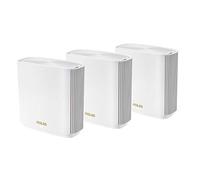 ASUS ZenWiFi Sistema WiFi 6E a tre bande per tutta la casa (ET9 3PK), copertura fino a 7.800 mq, 7800 Mbps, nuova banda da 6 GHz, AiMesh, sicurezza Internet gratuita a vita, controllo genitori