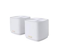 ASUS ZenWiFi XD4 Plus - Per Modem Operatore e ONT, Sistema Mesh WiFi 6 AX1800, fino a 445 m², AiMesh, AiProtection, Parental control, Router App, 2 Pezzi, Bianco