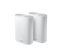 ASUS ZenWiFi XP4 Whole Home Mesh WiFi 6 System (confezione da 2 bianchi): copertura fino a 410 m2, configurazione semplice, sicurezza di rete gratuita per tutta la vita e controllo parentale