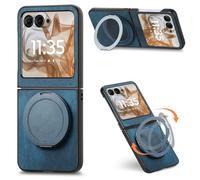 Asuwish Compatibile con Motorola Razr 2024/2025/Moto Razr 50/60 Custodia per telefono e con supporto ad anello cavalletto in metallo girevole a 360° silicone antiurto Razr2024 5G Razr2025 Cover per