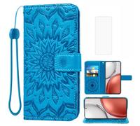 Asuwish Custodia a portafoglio per Honor Magic 8 Lite / X70 / X9d con pellicola protettiva e girasole in pelle sottile flip cover porta carte di credito accessori per cellulare Magic8 Lite 5G MTN-NX1M