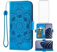 Asuwish Custodia a portafoglio per OnePlus 10 Pro One Plus 10Pro 5G con pellicola protettiva in vetro temperato e porta carte di credito accessori per cellulari On 1Plus 1 + Plus10 1+ Pro Ten Donne