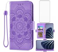 Asuwish Custodia a portafoglio per OnePlus 10 Pro One Plus 10Pro 5G con pellicola protettiva in vetro temperato e porta carte di credito accessori per cellulari On 1Plus 1 + Plus10 1+ Pro Ten Donne