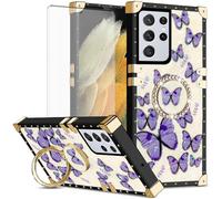 Asuwish Custodia per S21 Ultra FXBKWHD DE, viola