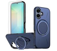 Asuwish Custodia per Samsung Galaxy A06 5G, compatibile con pellicola protettiva in vetro MagSafe e anello magnetico, supporto A 06 4G AO6 64 GB SM-A065F A065F/DS Slim