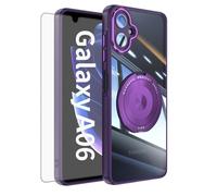 Asuwish Custodia per Samsung Galaxy A06 5G, compatibile con pellicola protettiva MagSafe e anello magnetico, supporto A 06 4G AO6 64 GB, SM-A065F A065F/DS Slim trasparente