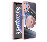 Asuwish Custodia per Samsung Galaxy A06 5G, compatibile con pellicola protettiva MagSafe e anello magnetico supporto A 06 4G AO6 64GB SM-A065F A065F/DS Slim Trasparente Cellulare Custodia Protettiva