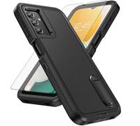 Asuwish Custodia per Samsung Galaxy A13 4G/5G con pellicola protettiva per lo schermo, supporto ibrido nascosto, robusta, antiurto, resistente, protettiva A04s M13 G5 A 13 LTE 13A 2022 donne uomini