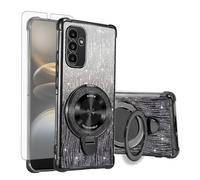 Asuwish Custodia per Samsung Galaxy A13 5G/A04S, compatibile con pellicola protettiva MagSafe, anello magnetico, supporto AO4s A 13 13A 04S A047F S13 M13 G5, sottile, glitter