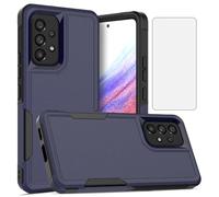 Asuwish Custodia per Samsung Galaxy A53 5G con pellicola protettiva in vetro temperato e accessori per celle sottili Gomma ibrida TPU Protettiva Mobile A 53 G5 53A SM A536U 6.5 pollici 2022 Donne