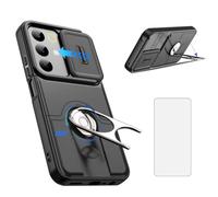 Asuwish Custodia per Samsung Galaxy A53 5G con pellicola protettiva in vetro temperato e accessori per celle sottili Supporto ad anello Cavalletto Slide Cover per fotocamera A 53 G5 53A SM A536U S53