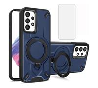 Asuwish Custodia per Samsung Galaxy A53 5G con pellicola protettiva in vetro temperato e supporto magnetico ad anello con supporto per cavalletto sottile accessori per celle A 53 G5 53A SM A536U 6,5
