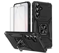 Asuwish Custodia per Samsung Galaxy S26 5G con pellicola protettiva in vetro temperato e supporto ad anello supporto sottile ibrido protettivo cellulare accessori S 26 26S G5 SM-S942U Donne Uomini
