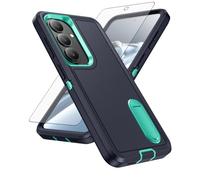 Asuwish Custodia per Samsung Galaxy S26 5G, con pellicola protettiva in vetro temperato, ibrida, con supporto nascosto, robusta, antiurto, resistente, protettiva, S 26 26S G5 SM-S942U, donne e uomini