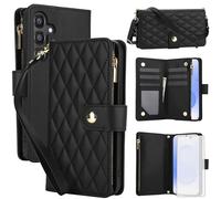 Asuwish Custodia per Samsung Galaxy S26 5G con protezione dello schermo in vetro temperato e custodia a portafoglio con cerniera Slot porta carte Flip Mobile Kickstand Cell Accessories S 26 26S G5