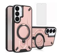 Asuwish Custodia per Samsung Galaxy S26 Plus S26+5G con pellicola protettiva in vetro temperato e supporto magnetico ad anello con cavalletto accessori S 26 + 26+ S26Plus 26S X26 SM-S947U donne uomini