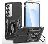 Asuwish Custodia per Samsung Galaxy S26 Plus S26+5G con pellicola protettiva in vetro temperato e supporto magnetico ad anello cavalletto Slide Camera Cover S 26 + 26+ S26Plus 26S SM-S947U G5 Donna