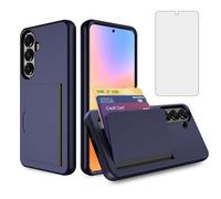 Asuwish Custodia per Samsung Galaxy S26 Plus S26+5G con pellicola protettiva in vetro temperato e supporto porta carte di credito Hybrid Cell Accessories S 26 + 26+ S26Plus 26S SM-S947U Donne Uomini