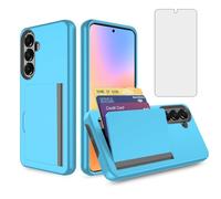 Asuwish Custodia per Samsung Galaxy S26 Plus S26+5G con pellicola protettiva in vetro temperato e supporto porta carte di credito accessori ibridi per celle S 26 + 26+ S26Plus 26S SM-S947U Donne