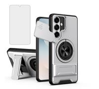 Asuwish Custodia per Samsung Galaxy S26 Plus S26+5G Slide Camera Cover con Pellicola Protettiva e Anello Magnetico Holder Stand Hybrid Antiurto Mobile Cell S 26 + 26+ S26Plus 26S SM-S947U Uomini
