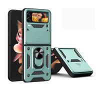 Asuwish Custodia per telefono per Samsung Galaxy Z Flip 3 5G 2021 con supporto rigido ad anello antiurto ibrido mobile sottile cavalletto robusto accessori per celle protettive ZFlip3 Z3 Flip3 ZFlip