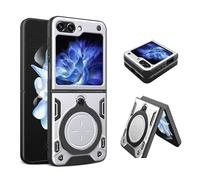 Asuwish Custodia per telefono per Samsung Galaxy Z Flip 5 5G 2023 Cover magnetica con supporto ad anello Cavalletto Duro Robusto Antiurto Protettivo Accessori Cellulari ZFlip5 Z5 G Flip5 ZFlip 5Z