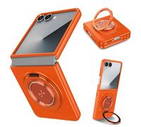 Asuwish Custodia per telefono per Samsung Galaxy Z Flip 7 5G Cover e supporto magnetico ad anello cavalletto sottile ibrido robusto accessori per celle protettive ZFlip 7Z Z7 G Flip7 ZFlip7 ZFlip7