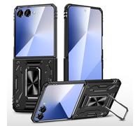 Asuwish Custodia per telefono per Samsung Galaxy Z Flip 7 5G Cover e supporto magnetico ad anello Kickstand Accessori per cellule Protettiva Hybrid Dual Layer Silicone Slim ZFlip 7Z Z7 G Flip7 ZFlip7