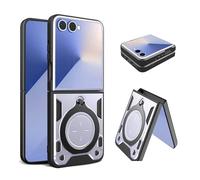 Asuwish Custodia per telefono per Samsung Galaxy Z Flip 7 5G Cover magnetica con supporto ad anello Cavalletto Duro Sottile Robusto Antiurto Protettiva Accessori Cellulari ZFlip 7Z Z7 G Flip7 ZFlip7