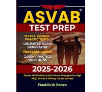 ASVAB Test Prep 2025-2026: Master All 9 Subtests with Proven Strategies for High AFQT Scores & Military Career Success