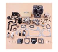 ASVGTRZ Kit Cilindro pistone da 48 mm Adatto for carburatore MS360 036, Bobina di accensione, Filtro, Linea, ingranaggio a Vite Senza fine.