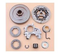 ASVGTRZ Kit Corona pignone Tamburo Frizione 3/8 Pollici 8T 7T Adatto for Motosega a Vite Senza fine MS361 MS 361 1128 007 1000 1128 160 2004