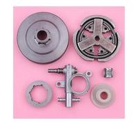 ASVGTRZ Kit Corona pignone Tamburo Frizione 7T da 3/8 di Pollice Adatto for Motosega 3800 38cc con Cuscinetto ad Aghi for ingranaggio a Vite Senza fine e Olio