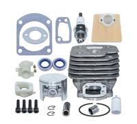 ASVGTRZ Kit di Viti for pistone e Cilindro da 52 mm, Adatto for Motosega 61, 268, 272, 272XP, Vite di Montaggio della Cinghia, Anello del Perno del pistone, Molla, Anello Elastico