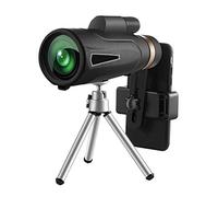 ASVIL 12x50 Telescopio Monoculare Monoculare Binocolo Trasparente Debole Visione Notturna Telescopio con Smart Phone Holder per Campeggio