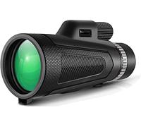 ASVIL Piccolo telescopio portatile 12 x 50 con supporto treppiede, prisma BAK4 per bird watching, caccia, escursionismo, viaggi